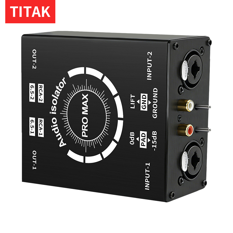 Home Cinema Speakers - 3Pin XLR/RCA/TS/TRS Ground Loop Noise Isolator