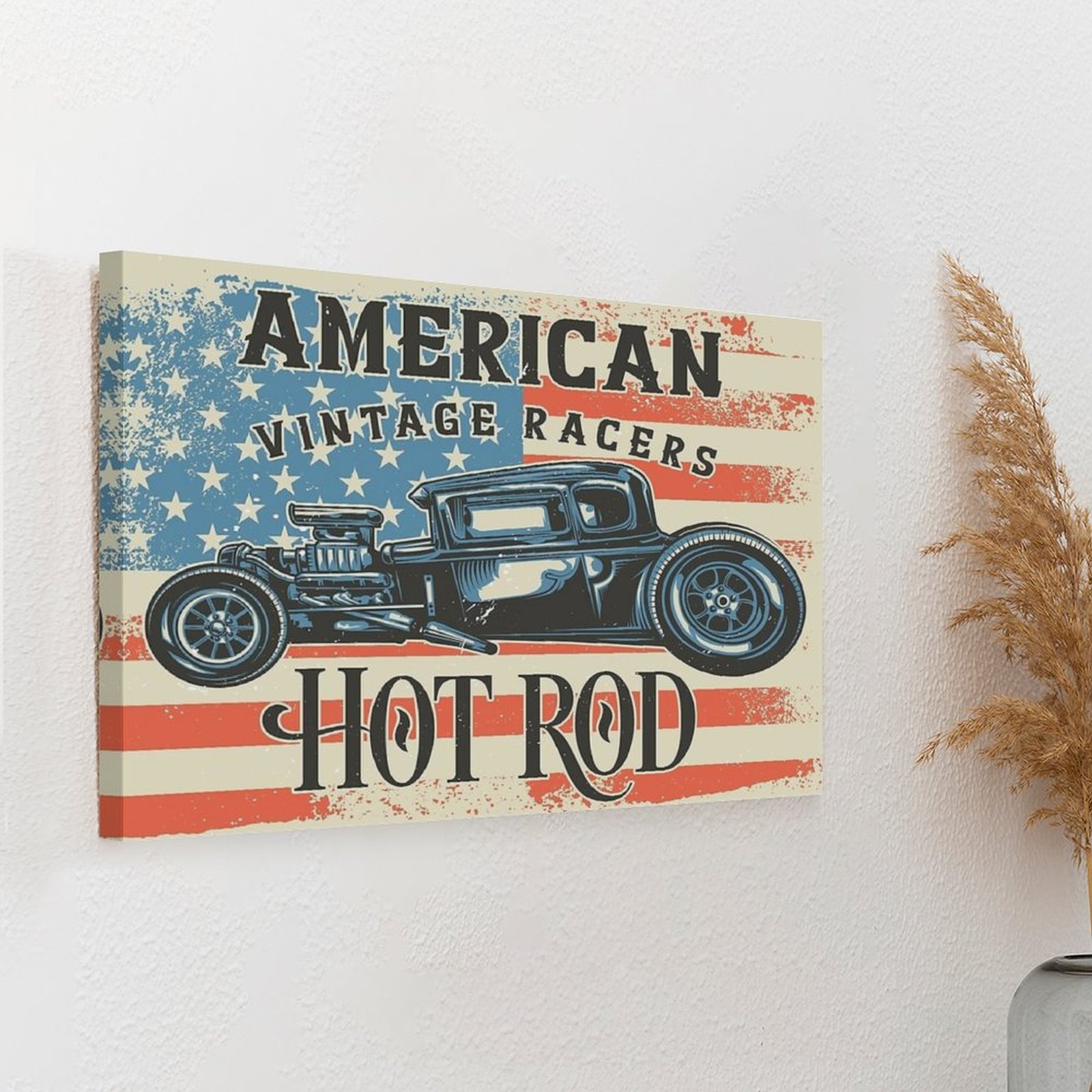 American Hot Rod Canvas Painti - Home Cinema Wall Design 리뷰 및 가격