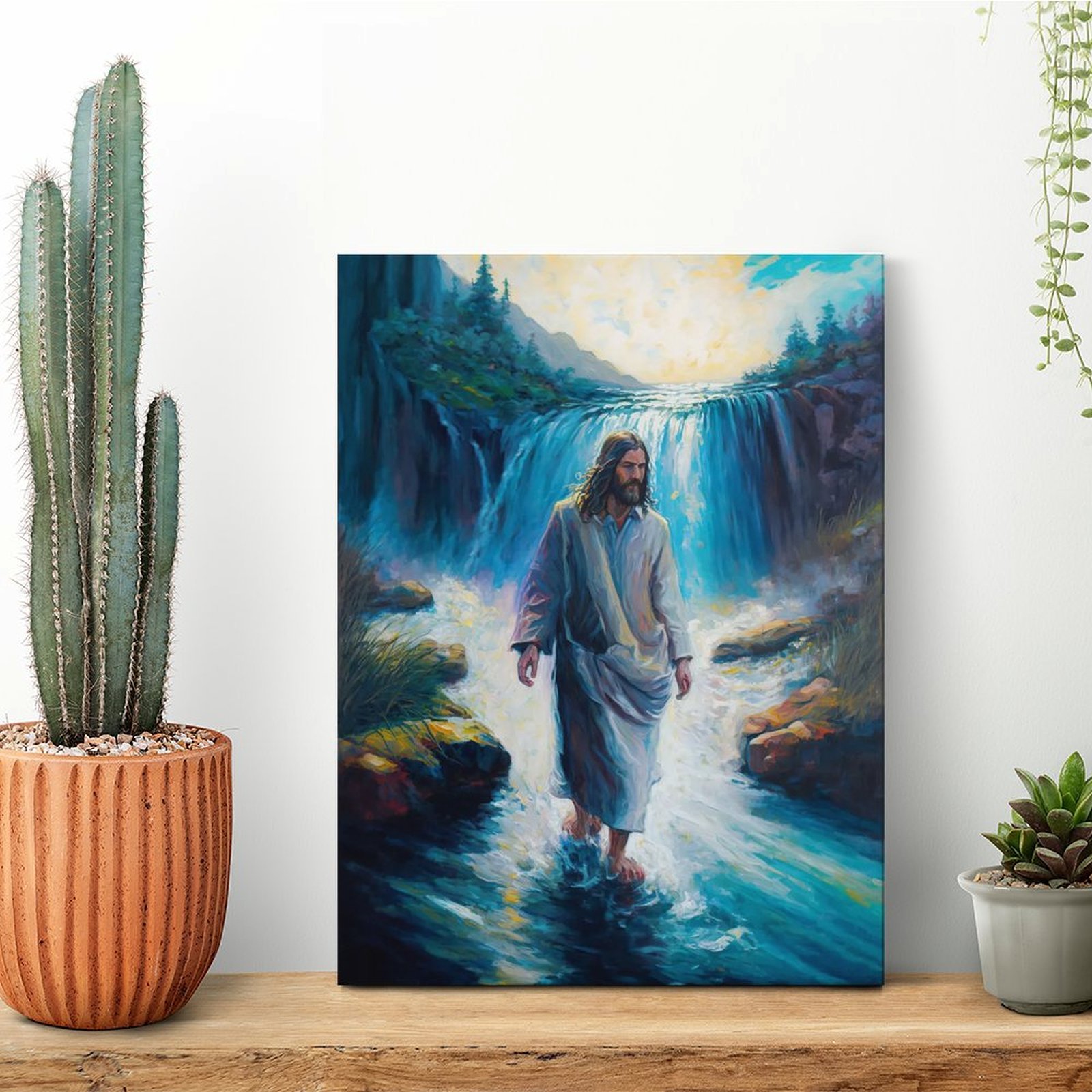 Waterwalking Jesus Canvas Pain - Home Cinema Wall Design 리뷰 및 가격
