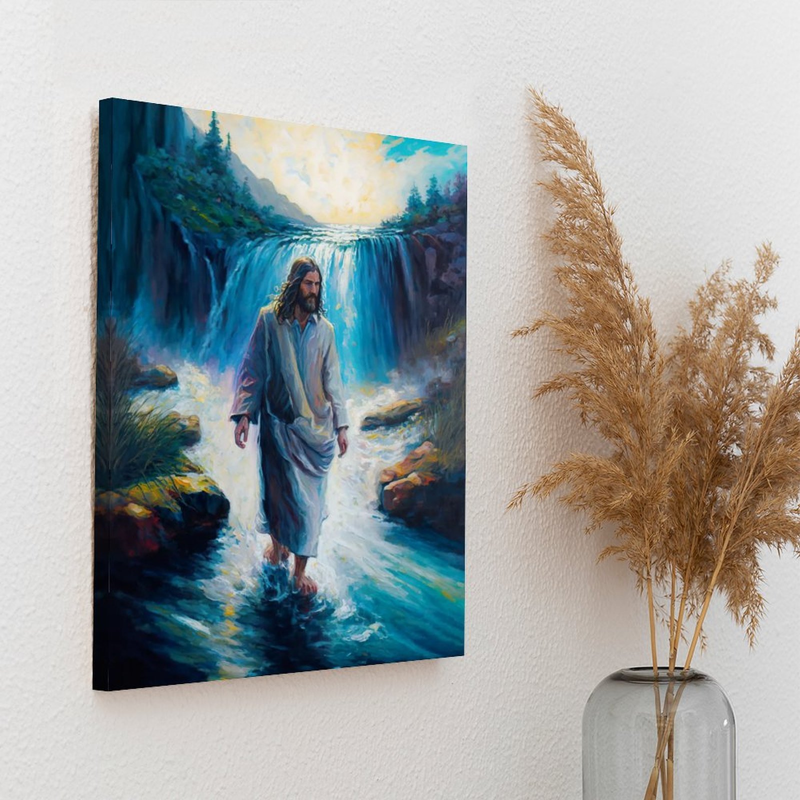 Waterwalking Jesus Canvas Pain - Home Cinema Wall Design 리뷰 및 가격