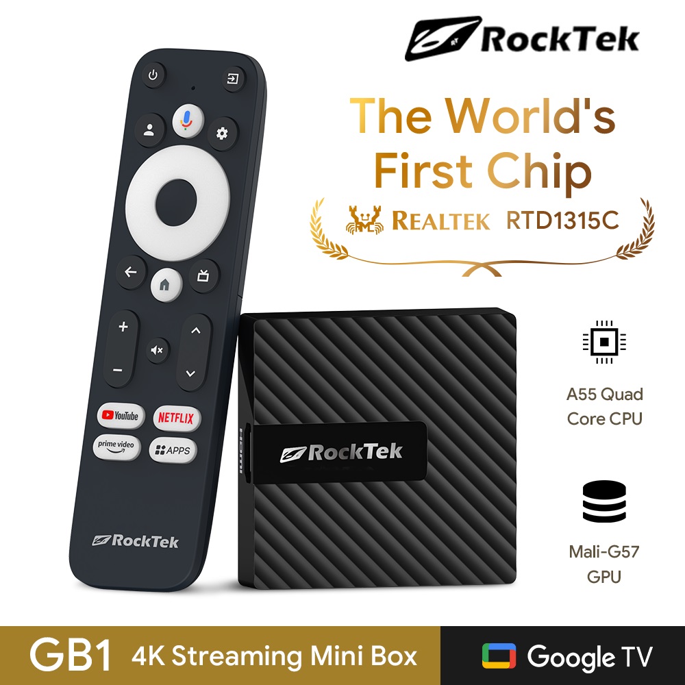 RockTek GB1 TV Dongle Netflix  - Home Cinema Google 리뷰 및 가격