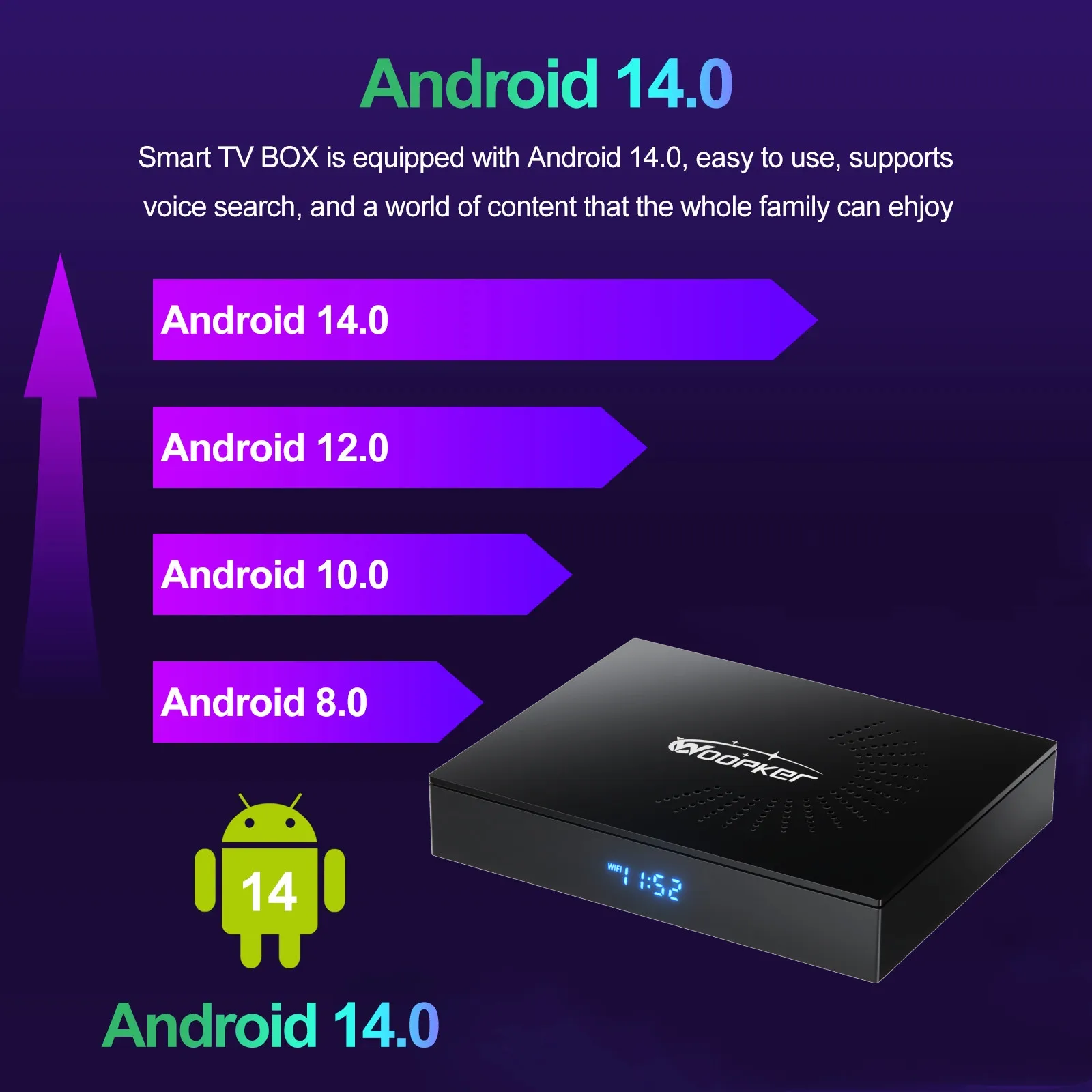 Woopker KW2 Android 14 TV Box  - Home Cinema Google 리뷰 및 가격