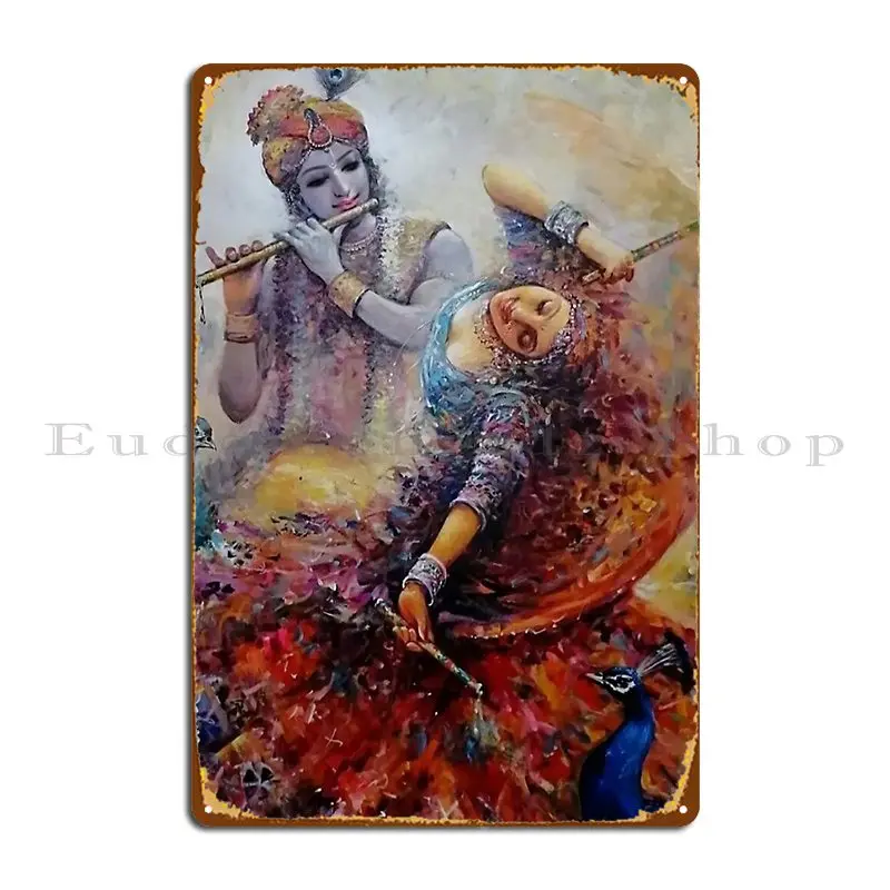 Radha Krishna Metal Sign Wall  - Home Cinema Wall Design 리뷰 및 가격