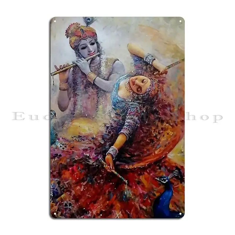 Radha Krishna Metal Sign Wall  - Home Cinema Wall Design 리뷰 및 가격