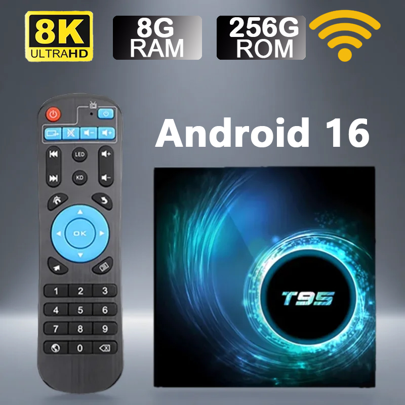 Smart TV Box T95 Android 16 Al - Home Cinema Google 리뷰 및 가격