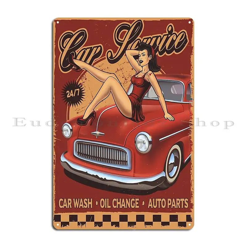 Vintage Poster Car Service Met - Home Cinema Wall Design 리뷰 및 가격