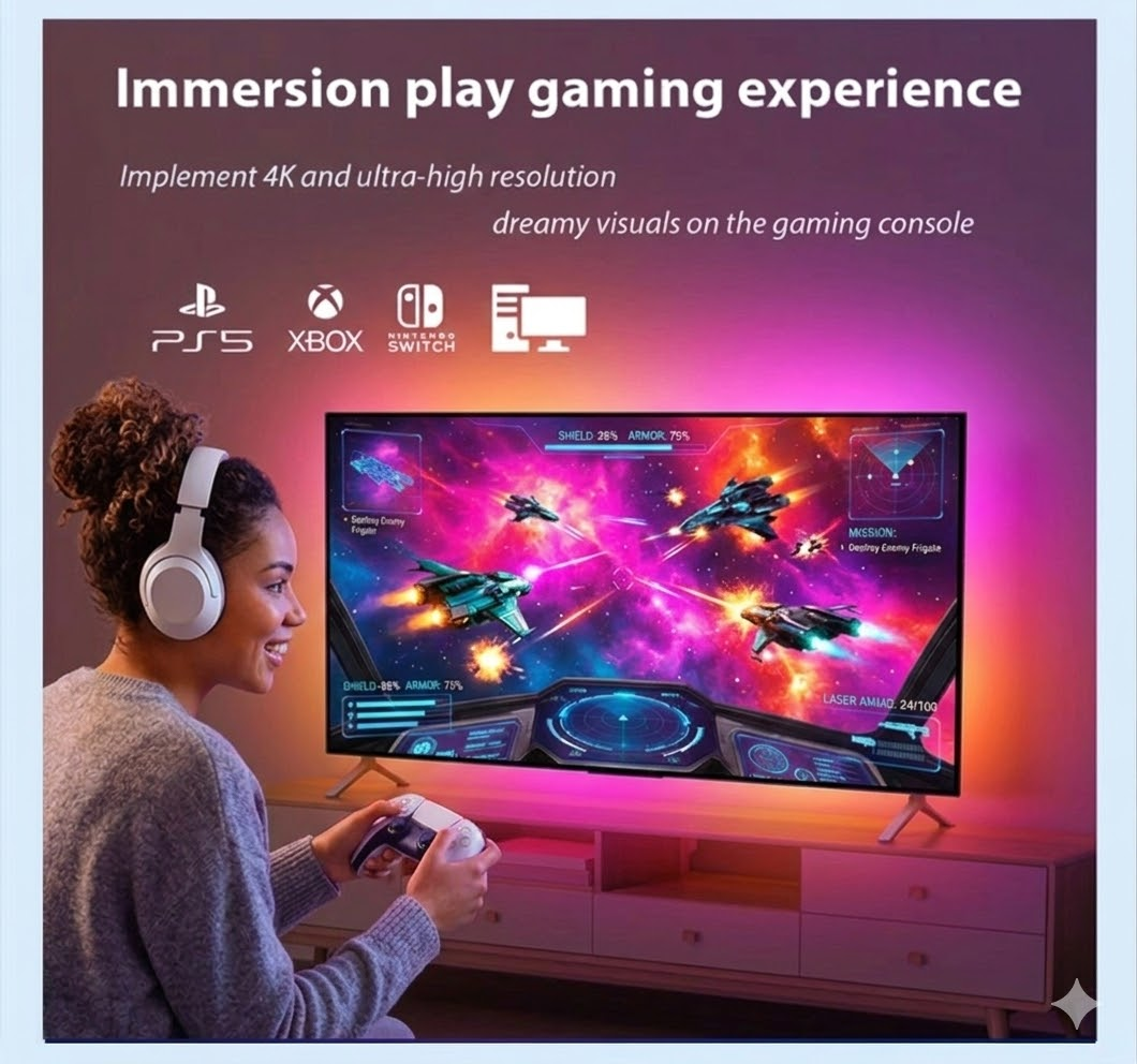 Smart Ambient TV Led Backlight - Home Cinema Google 리뷰 및 가격