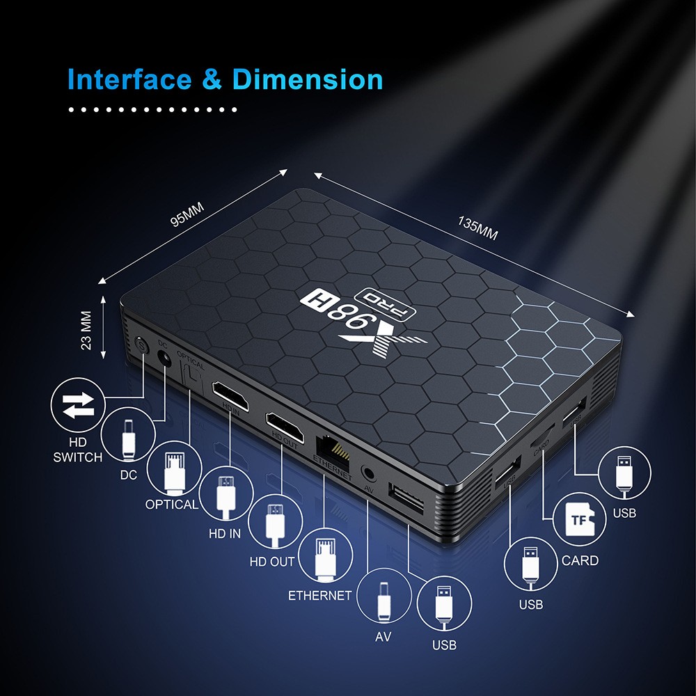 X98H Pro Smart TV Box 6K 2.4&5 - Home Cinema Google 리뷰 및 가격