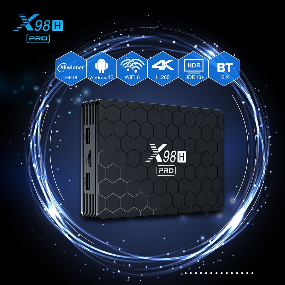 X98H Pro Smart TV Box 6K 2.4&5 - Home Cinema Google 리뷰 및 가격