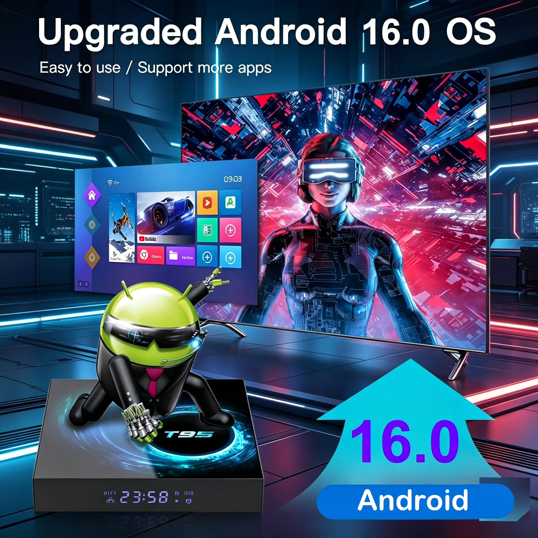 Android16 Smart TV Box T95 8GB - Home Cinema Google 리뷰 및 가격