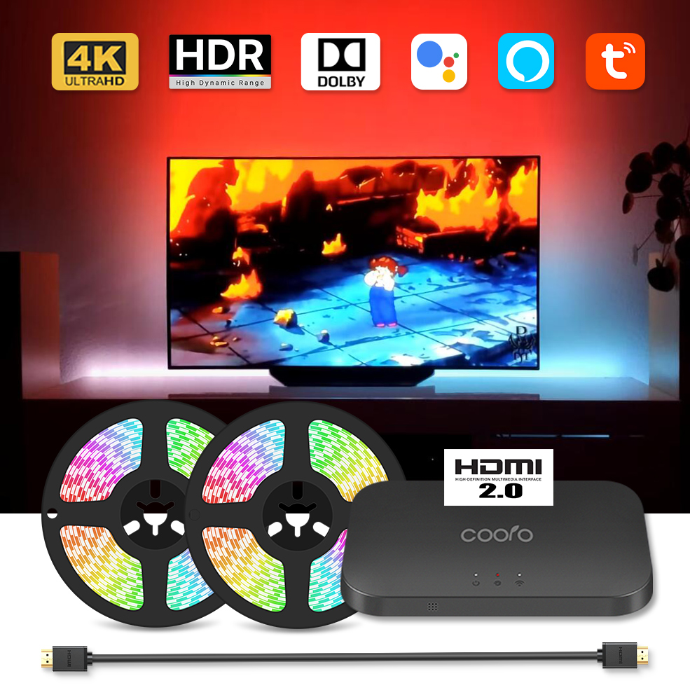 HDMI 2.0 2.1 Ambient TV PC Bac - Home Cinema Google 리뷰 및 가격