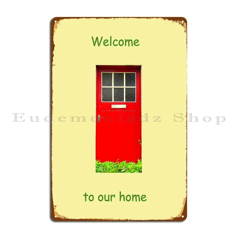 Welcome To Our Home Metal Plaq - Home Cinema Wall Design 리뷰 및 가격