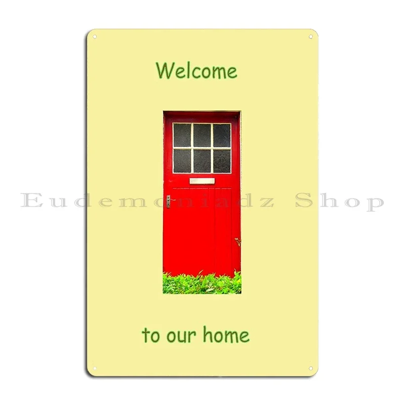 Welcome To Our Home Metal Plaq - Home Cinema Wall Design 리뷰 및 가격