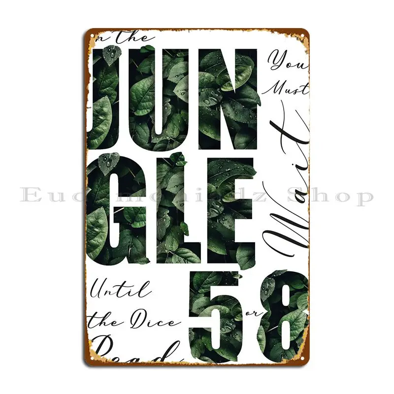 Jungle Of Jumanji Metal Sign W - Home Cinema Wall Design 리뷰 및 가격