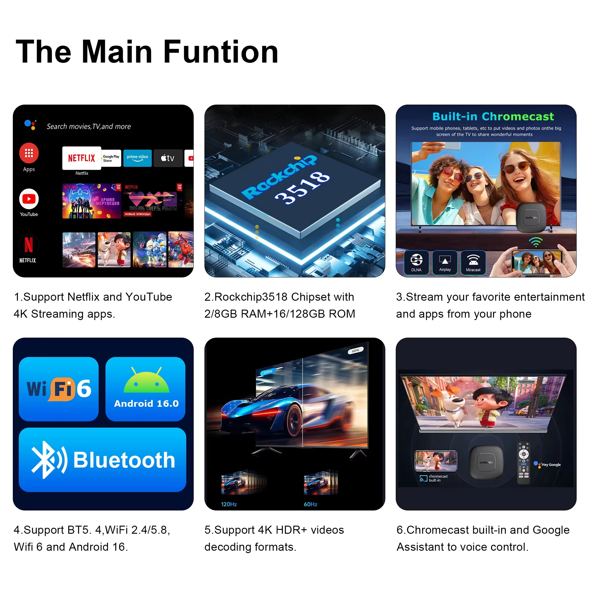 2026 NEW TV BOX T1+ RK3518 Sma - Home Cinema Google 리뷰 및 가격